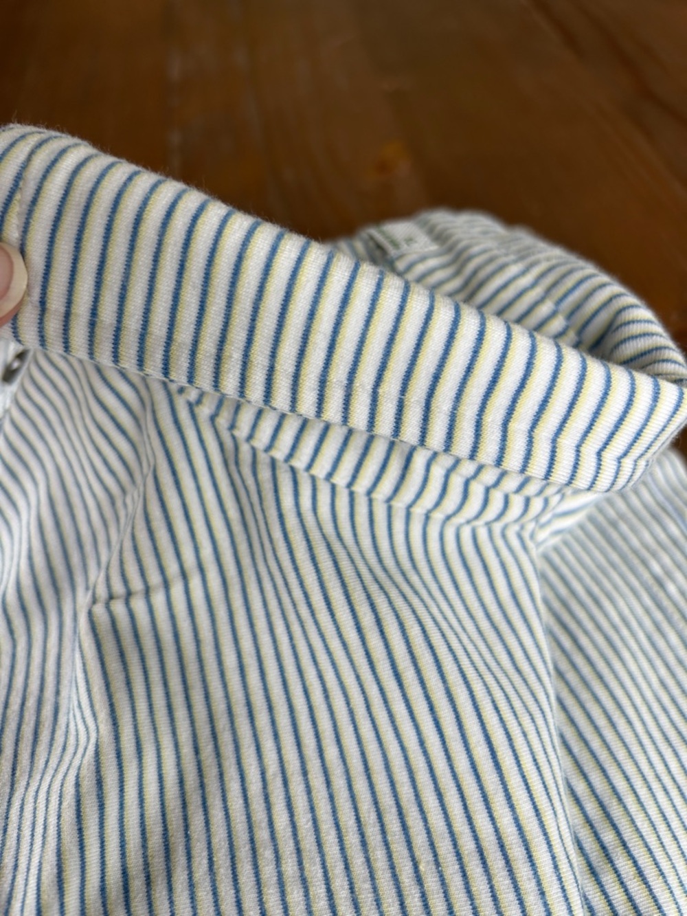Striped Light Blue Polo Shirt - Casual Everyday Polo - Picture 6 of 6